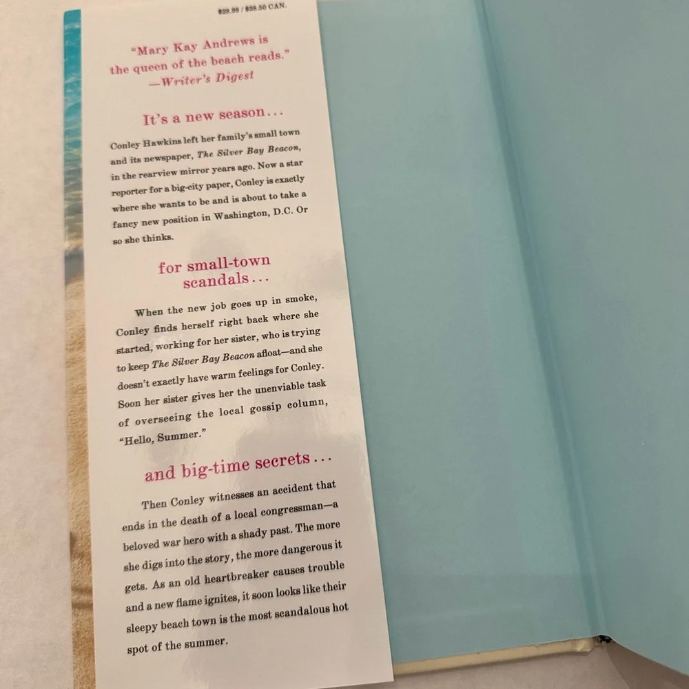 Hello, Summer by Mary Kay Andrews Hardcover Book Romance